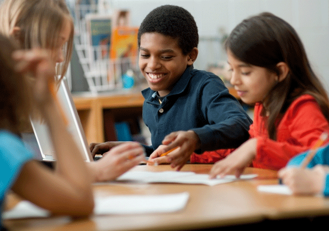 Children doing activity